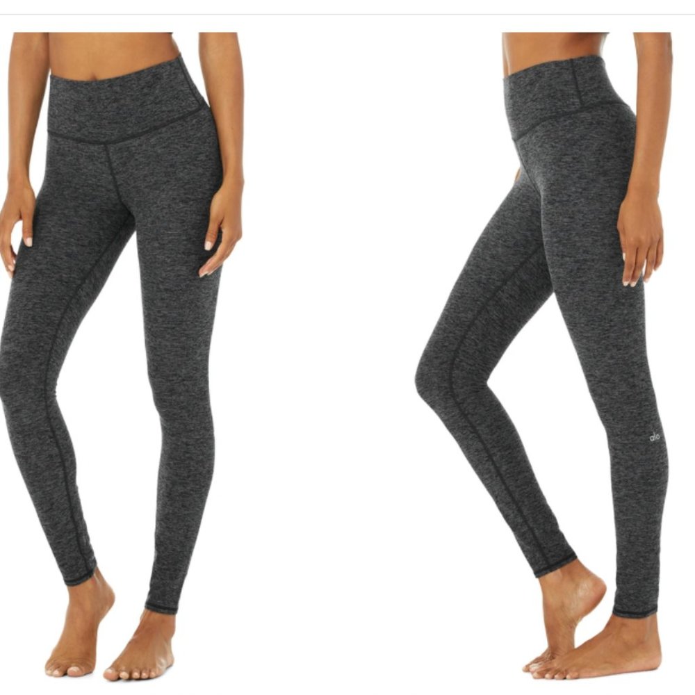 Alo Yoga High-Waist Alosoft Legging in Maroon Size Small